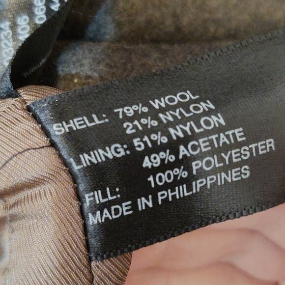 Club Monaco wool trench pea coat quilted lining military style - Picture 4 of 8